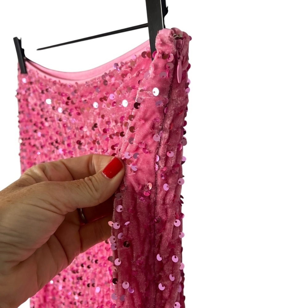 Faeriesty Sequin Wide Leg Pants Pink Size Medium - Picture 4 of 8